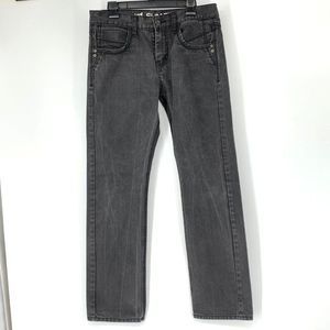 yd slim fit 100% cotton Australia Jeans Black Straight Sz 33 x 32 Mens 3137